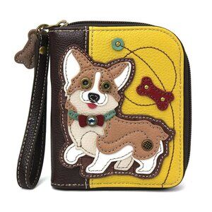 Chala Zip Around Wallet Corgi